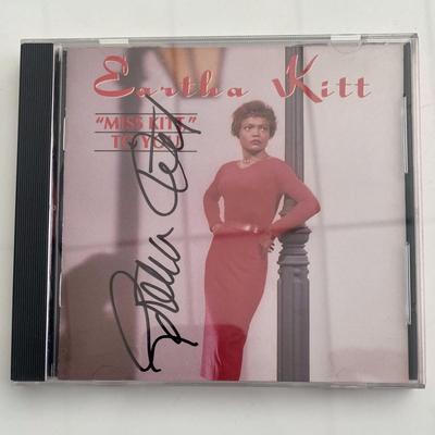 Eartha Kitt signed album