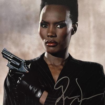 James Bond Villain Grace Jones signed photo