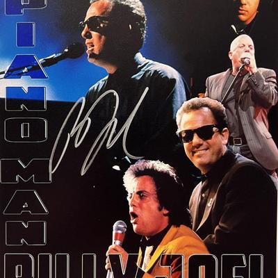 Piano Man Billy Joel signed photo