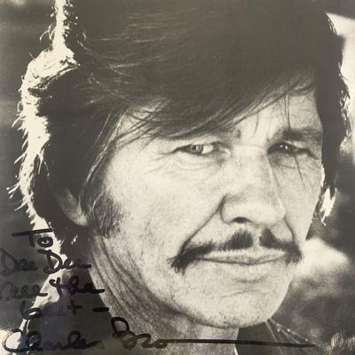 Charles Bronson signed photo
