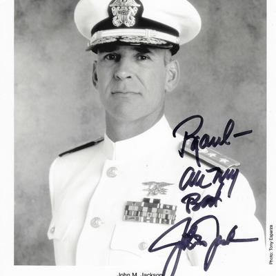 JAG John M. Jackson signed photo
