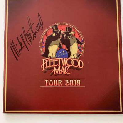 Mick Fleetwood signed 2019 tour book. GFA Authenticated