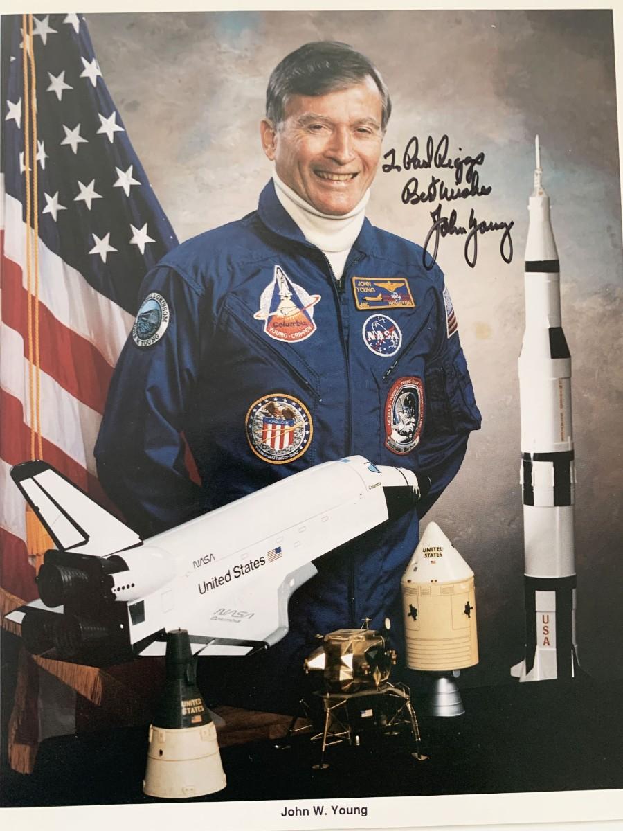 Astronaut John W. Young signed photo | EstateSales.org