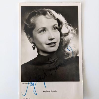 Aglaja Schmid signed photo