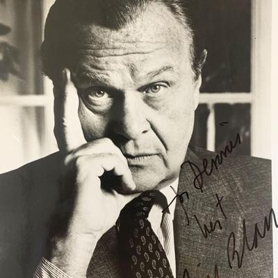 Bill Blass signed photo