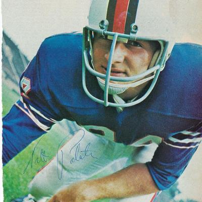 Walt Patulski signed magazine photo