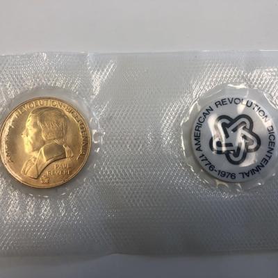 American Revolution Bicentennial Paul Revere coin