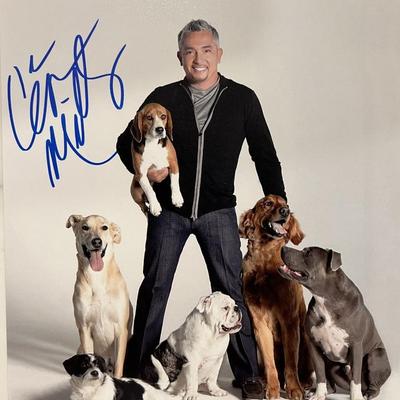 Dog Whisperer Cesar Milan signed photo 