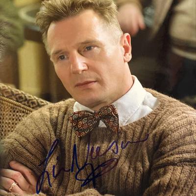 Liam Neeson signed photo