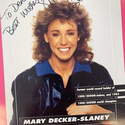 Gold Medalist Mary Decker- Slaney signed photo