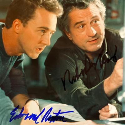 The Score Robert DeNiro and Edward Norton signed movie photo. GFA Authenticated