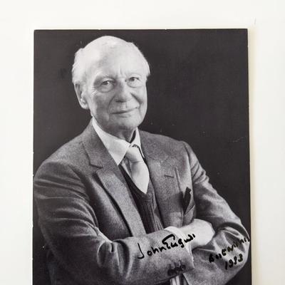 John Gielgud signed photo