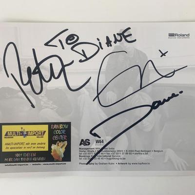 Lasgo signed promo card