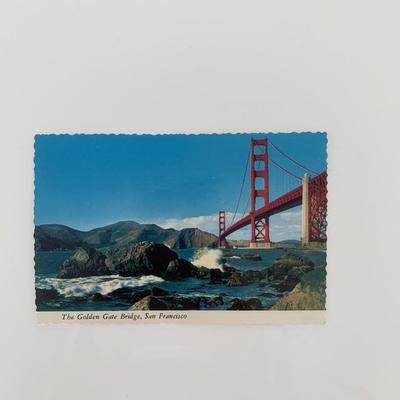 San Francisco Golden Gate Bridge vintage post card