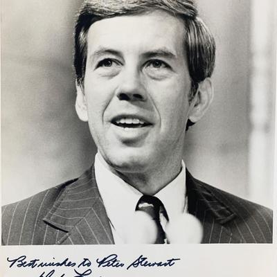 1980s US Senator Richard Lugar signed photo