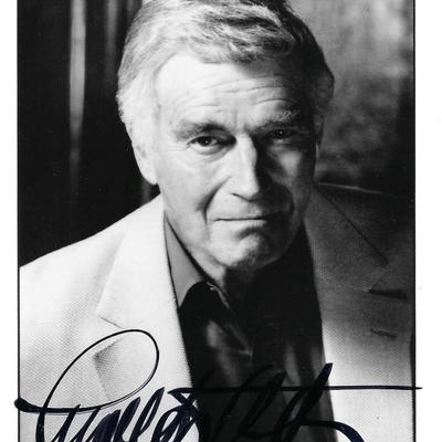 Charlton Heston signed photo