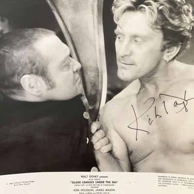20,000 Leagues Under the Sea Kirk Douglas Signed Movie Photo