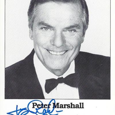 Peter Marshall signed photo