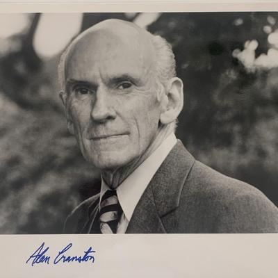 Senator Alan Cranston signed photo