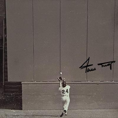 Willie Mays signed photo