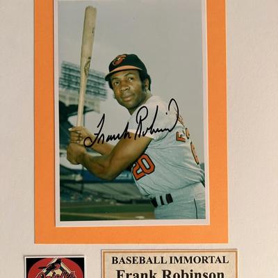 Frank Robinson signed photo