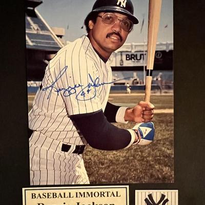 Reggie Jackson signed photo