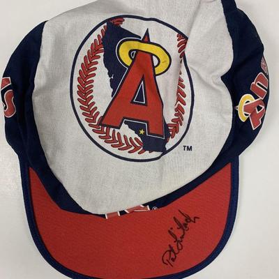 Pat Listach signed Angels hat JSA