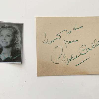 Soprano Gwen Catley Signature Cut and Photo