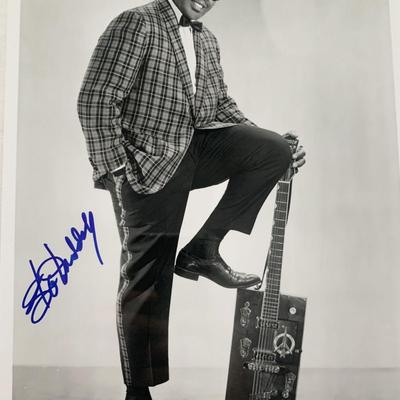 Bo Diddley signed photo