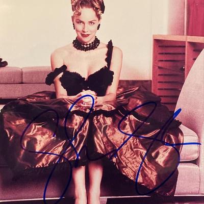 Sharon Stone signed photo