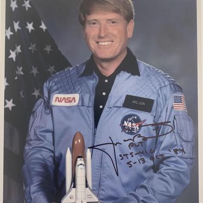 Astronaut Jon McBride signed photo