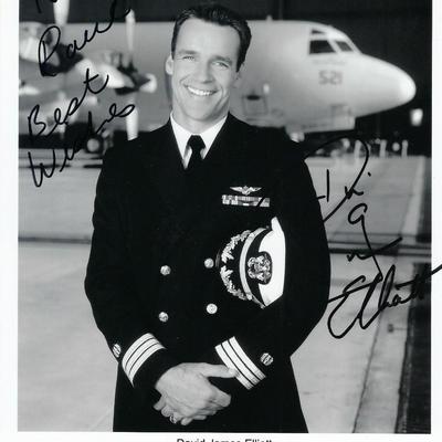 JAG 
David James Elliott signed photo