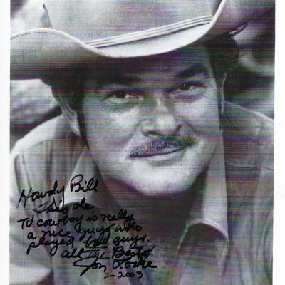Gunsmoke's Jon Locke signed photo