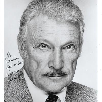 Warren Stevens signed photo