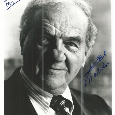 Karl Malden signed photo