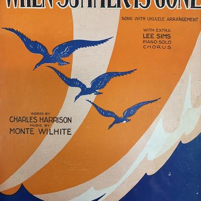 When Summer Is Gone unsigned sheet music