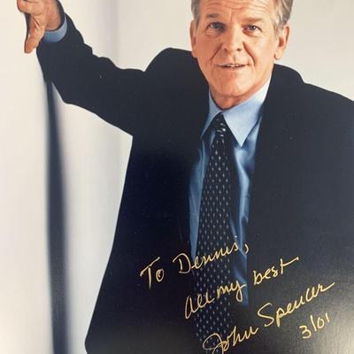 John Spencer signed photo