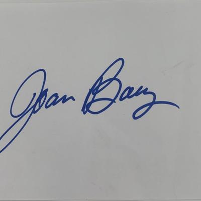 Joan Baez signature