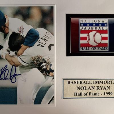 Nolan Ryan signed photo