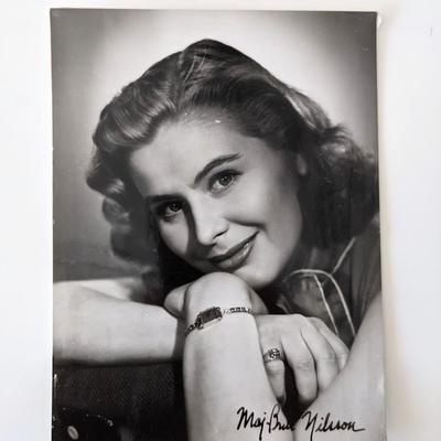 Maj-Britt Nilsson signed photo