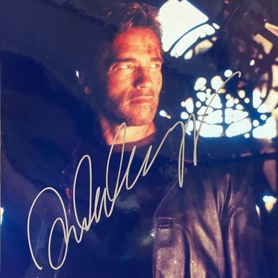 End of Days Arnold Schwarzenegger signed movie photo