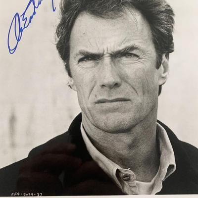 Clint Eastwood signed photo