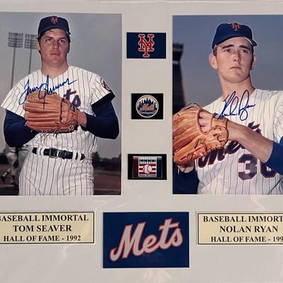 Tom Seaver / Nolan Ryan signed photo