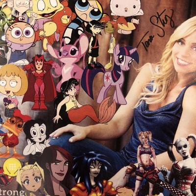 Tara Strong signed cartoon photo