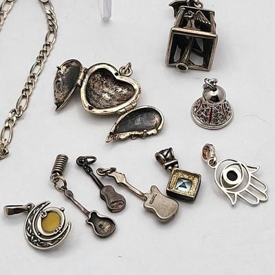 Sterling Silver Necklaces & Pendants Lot 85gr