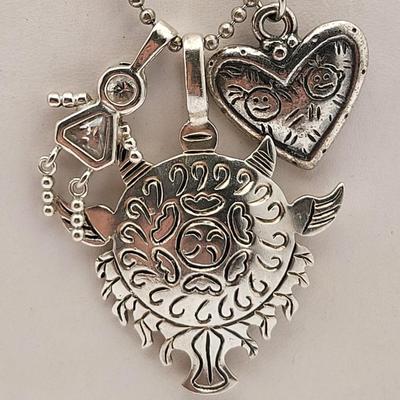 Sterling Silver Necklaces & Pendants Lot 85gr
