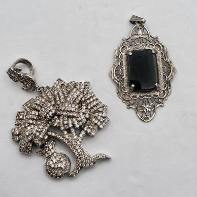 Sterling Silver Necklaces & Pendants Lot 85gr
