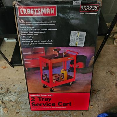 Craftsman 2 Tray Service Cart still in sealed box