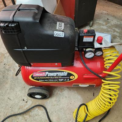 Coleman Powermate Direct Drive Air Compressor Tested Working
