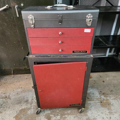 Test Rite Tool Cabinet Chest on Wheels Including Contents